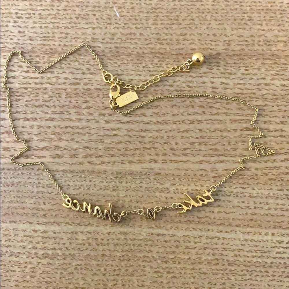 kate spade "take a chance" necklace